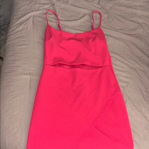 Lulus Hot Pink Cut-Out Mini Dress size Small